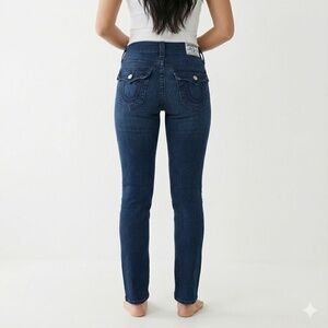 True Religion Julie Flap Pocket Skinny Jeans